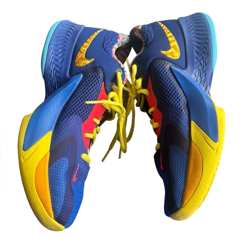 [DV3017-400] Kids Unisex Nike ZOOM FREAK 6Y SE GS 'KALEIDOSCOPE' Blue Yellow - Picture 6 of 8